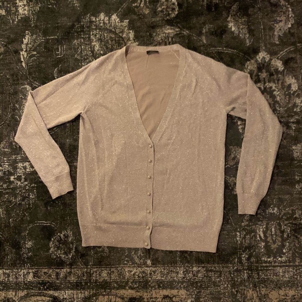 Talbots Glitter Sparkle Cardigan, size large